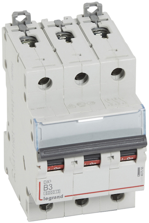 Legrand 407556 Авт.выкл.DX3 3П B3A 6000/10kA