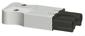 Legrand 034102 Штекер 3П, черный,безвин. заж.