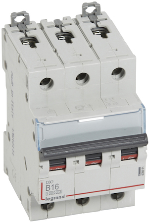 Legrand 408991 Авт.выкл.DX3 3П B16A 10kA/16kA
