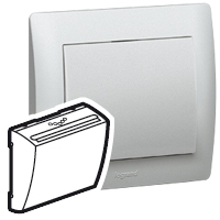 Legrand 771374 Панель лицевая Выкл карт Alum