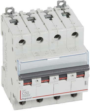 Legrand 409341 Авт.выкл.DX3 4П C50A 10kA/16kA