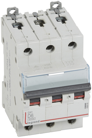 Legrand 408085 Авт.выкл.DX3 3П D6A 6000/10kA