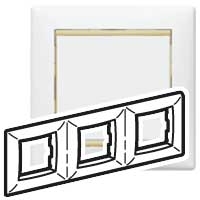 Legrand 774483 Рамка 3п гор Бел/Желт Valena