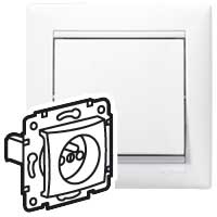 Legrand 774397 Роз.2К+З фр.станд.с штор.бел.