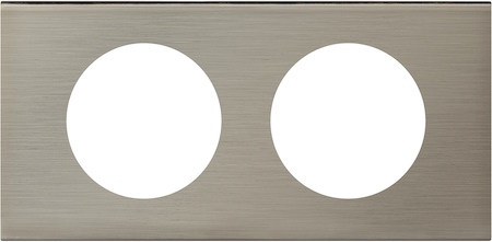 Legrand 069102 Рамка 2п Фактурная Сталь CLN