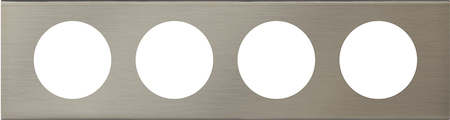 Legrand 069104 Рамка 4п Фактурная Сталь CLN