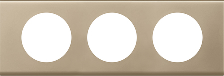 Legrand 069113 Рамка 3п Никель Велюр CLN
