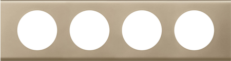 Legrand 069114 Рамка 4п Никель Велюр CLN
