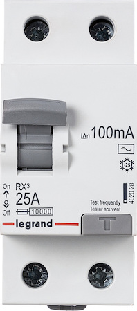 Legrand 402028 Rx3 Вдт 100ма 25а 2п Ac