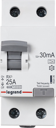 Legrand 402036 Rx3 Вдт 30ма 25а 2п A