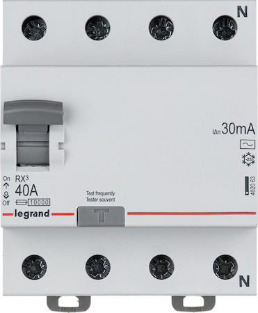 Legrand 402063 Rx3 Вдт 30ма 40а 4п Ac