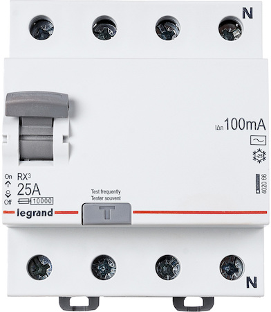 Legrand 402066 Rx3 Вдт 100ма 25а 4п Ac