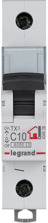 Legrand 404026 Авт.выкл.TX3 C10A 1П 6000