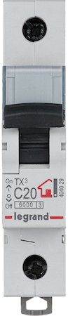 Legrand 404029 Авт.выкл.TX3 C20A 1П 6000