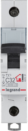 Legrand 404031 Авт.выкл.TX3 C32A 1П 6000