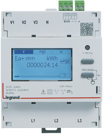 Legrand 412041 Счетчик ЭЭ 3ф ТТ 4мод RS485