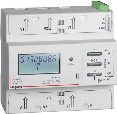 Legrand 412075 Счетчик ЭЭ 3ф 125А 6мRS485 MID