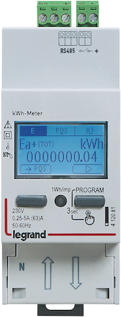 Legrand 412081 Счетчик ЭЭ 1ф 63А 2мод RS485