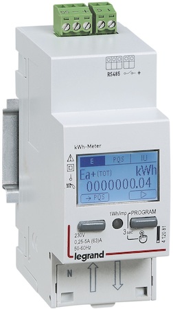 Legrand 412083 Счетчик ЭЭ 1ф 63А 2м RS485 MID