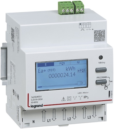 Legrand 412092 Счетчик ЭЭ 3ф 63А 4мод MID 