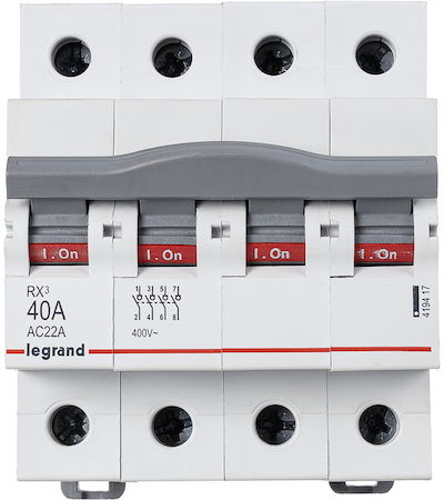 Legrand 419417 Rx3 Выкл-Разъединитель 40а 4п