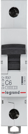 Legrand 419661 Rx3 Авт.Выкл. 4,5ka 6а 1п C