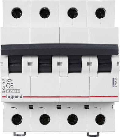 Legrand 419738 Rx3 Авт.Выкл. 4,5ka 6а 4п C