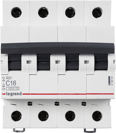 Legrand 419741 Rx3 Авт.Выкл. 4,5ka 16а 4п C