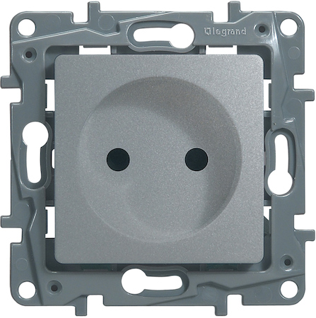 Legrand 672434 Розетка 2К шт АЛЮ ETIKA