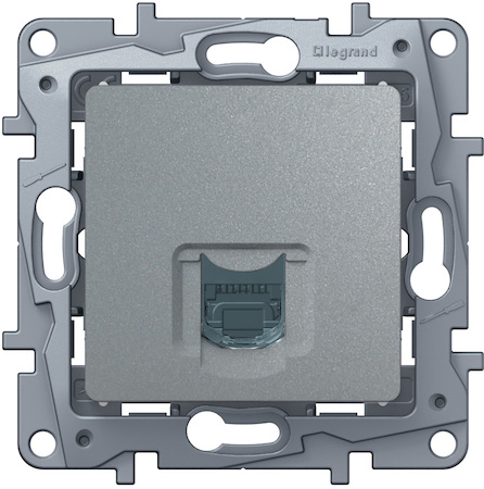 Legrand 672453 Роз RJ45 6 UTP АЛЮ ETIKA
