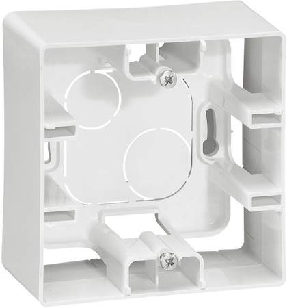 Legrand 672510 Кор/накл монтаж 1п БЕЛ ETIKA
