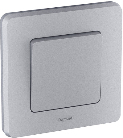 Legrand 673602 Выкл 1кл АЛЮ INSPIRIA