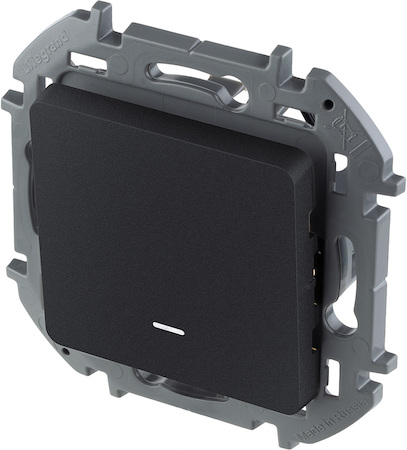 Legrand 673613 Выкл 1кл с подсв АНТР INSPIRIA