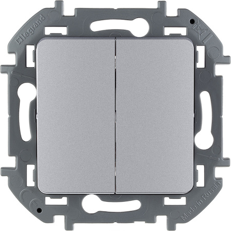 Legrand 673622 Выкл 2кл АЛЮ INSPIRIA