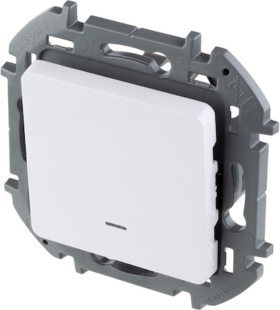 Legrand 673660 Перекл 1к с подс БЕЛ INSPIRIA