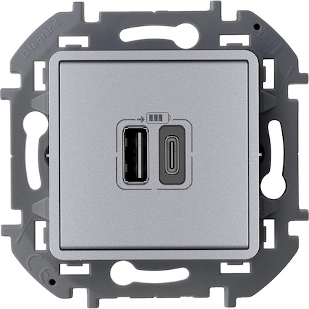 Legrand 673762 Роз 2хUSB A-C АЛЮ INSPIRIA