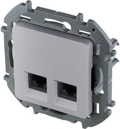 Legrand 673842 Роз 2ХRJ45 6 UTP АЛЮ INSPIRIA
