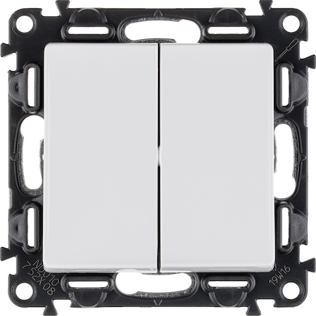Legrand 752408 VLN-l БЕЛ Перекл 2-Клв