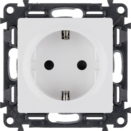 Legrand 753420 VLN-l БЕЛ Розетка 2К+З с/штор
