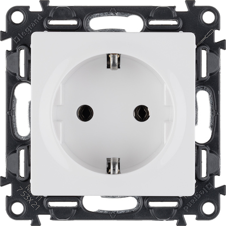 Legrand 753421 VLN-l БЕЛ Розетка 2К+З