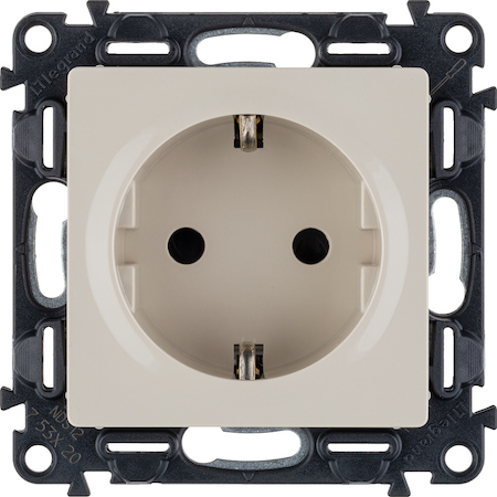 Legrand 753520 VLN-l СЛК Розетка 2К+З с/штор