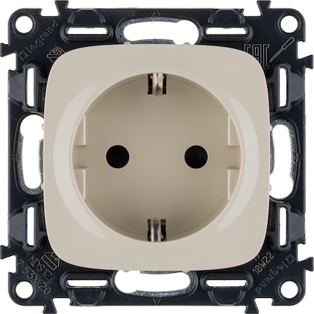 Legrand 753820 VLN-a СЛК Розетка 2К+З с/штор