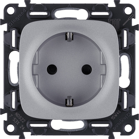 Legrand 753924 VLN-a АЛЮ Роз 2К+З с/шт,винт.