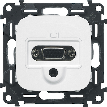 Legrand 754705 VLN-a БЕЛ Роз HD15-Jack 3,5мм