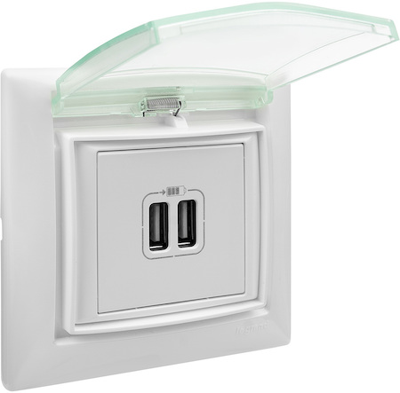 Legrand 774450 Рамка 1п IP44 Белая Valena