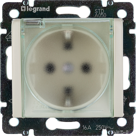 Legrand 774120 Розетка 2К+З IP44 шт СЛНК VLN