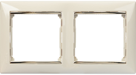 Legrand 774152 Рамка 2п гор Сл.кость/Зол VLN