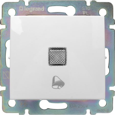 Legrand 774215 Кнопка подсв пикт.звонка БЕЛ VLN