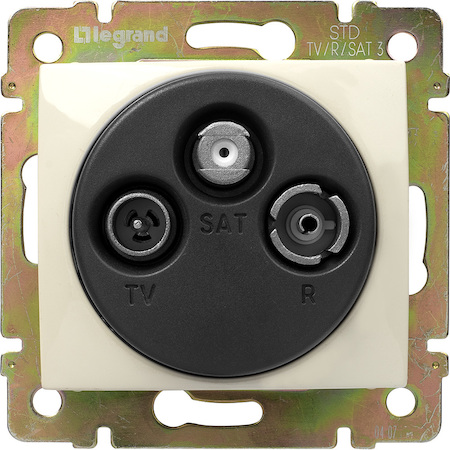 Legrand 774337 Розетка TV-FM-SAT 14dB прох СЛНК VLN