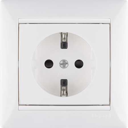 Legrand 774421 Розетка 2К+З шт БЕЛ VLN